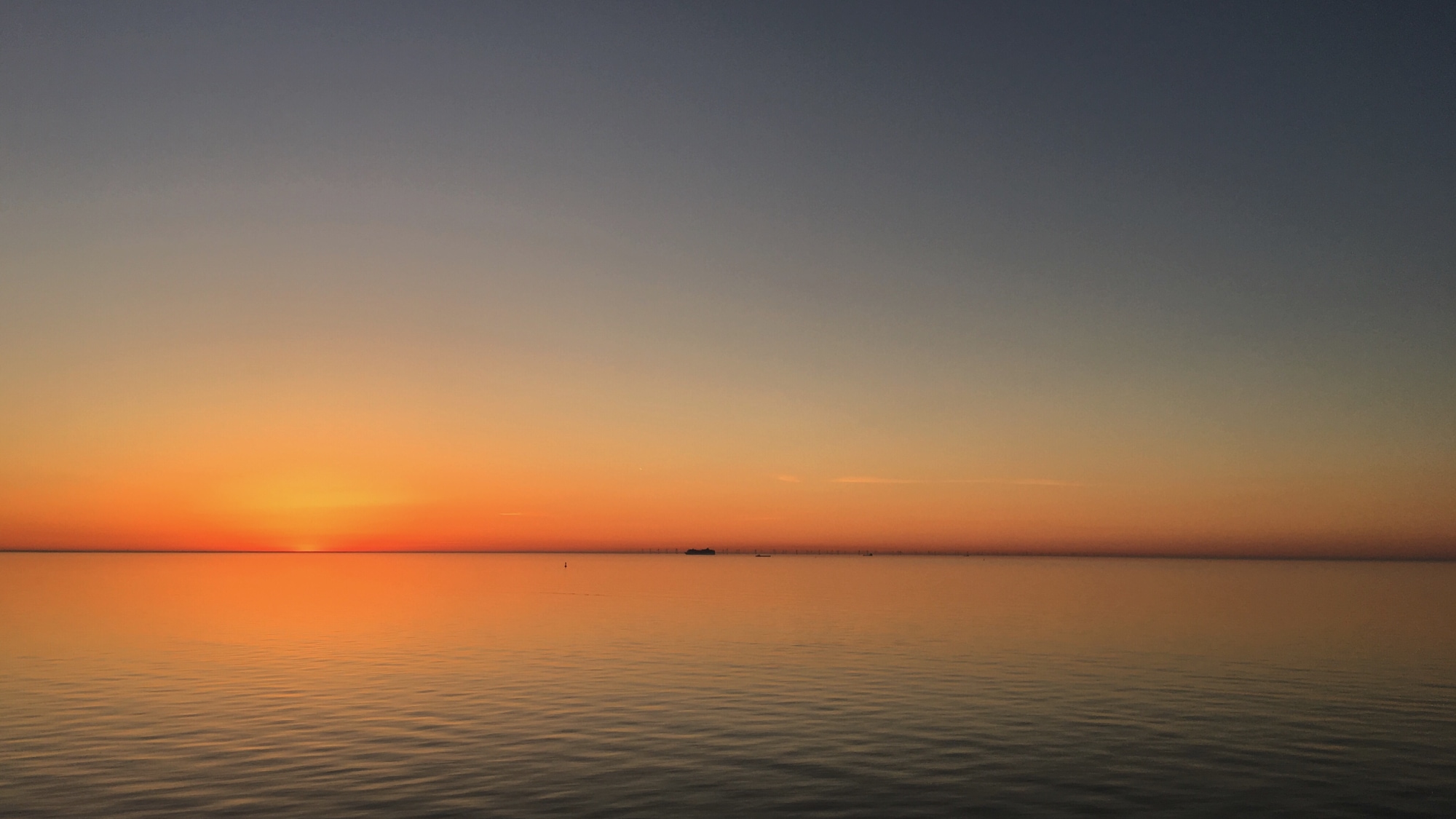 A photo taken on the ferry from Puttgarten to Rødby.